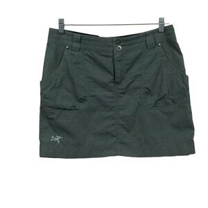 ARC'TERYX Alumina Rana Khaki Green Cargo Gorpcore Outdoor Hiking Mini Skirt 10